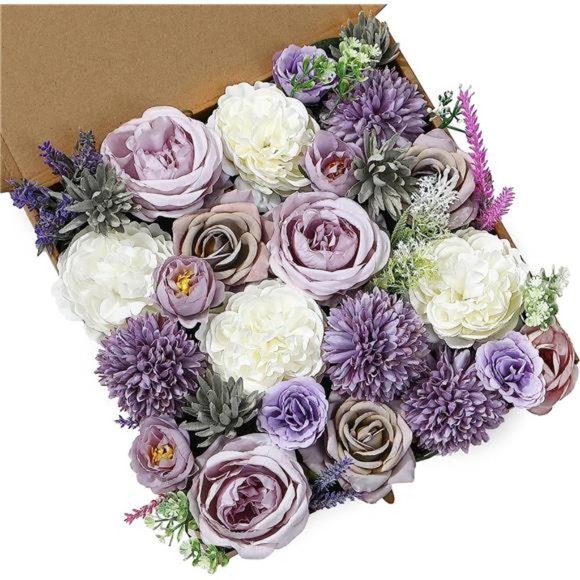 18Heads Multi Use Artificial Flowers Combo DIY Centerpieces Arrangements Wedding - Picture 1 of 12